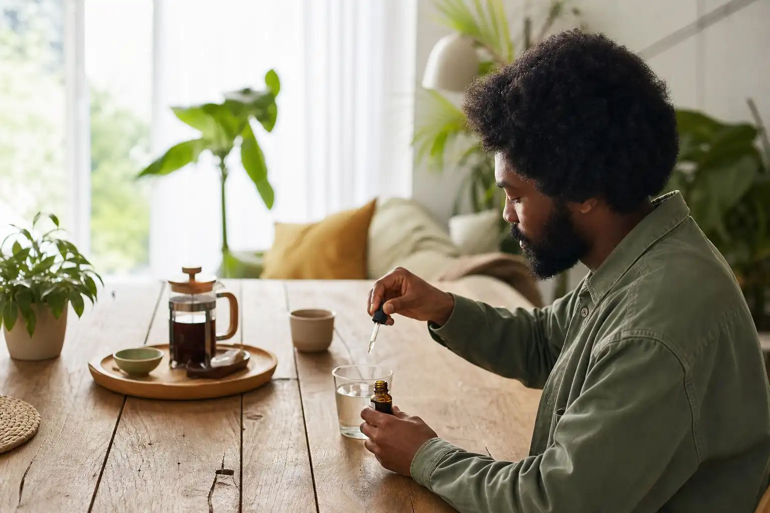 Quelqu'un dose quelque chose, autour d'afroman remporte procès, près d'une table en bois.